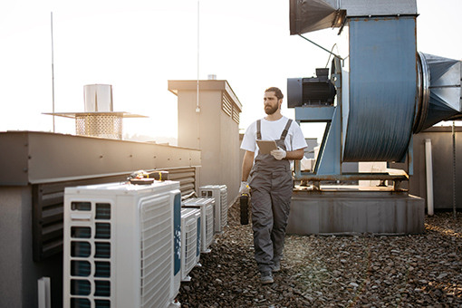 HVAC Contractors License in Florida Florida Contractor Who Just Received His HVAC License Inspecting Site